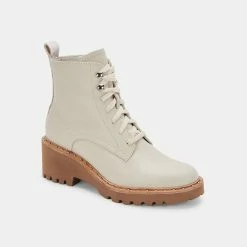 Recurate HINTO BOOTS IVORY LEATHER Re:vita