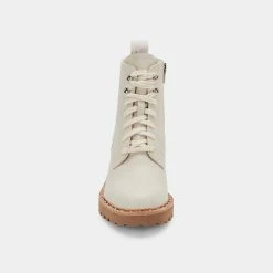 DOLCEVITA HINTO BOOTS IVORY LEATHER