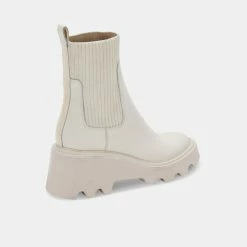 DOLCEVITA HOVEN BOOTS IVORY LEATHER