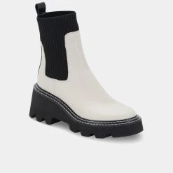 DOLCEVITA HOVEN BOOTS IVORY MULTI LEATHER