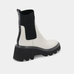DOLCEVITA HOVEN BOOTS IVORY MULTI LEATHER