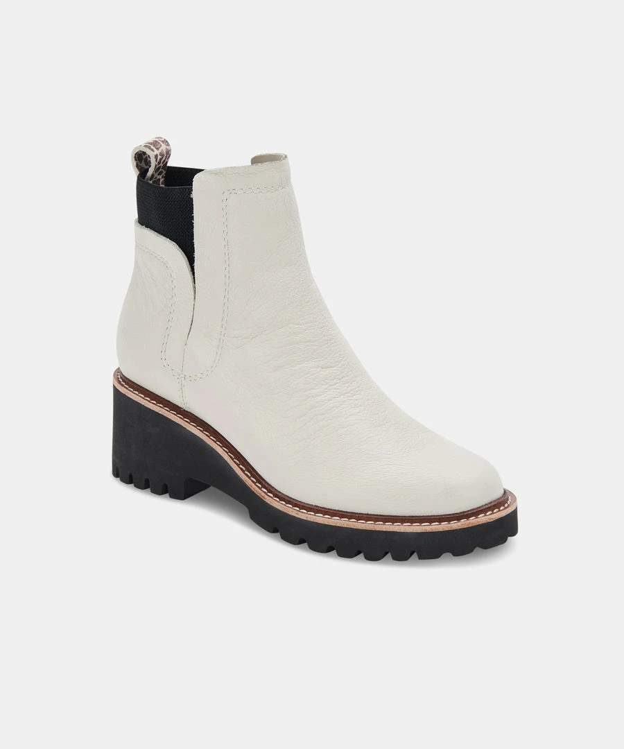 DOLCEVITA HUEY H2O BOOTS IVORY LEATHER