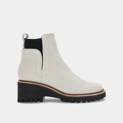 DOLCEVITA HUEY H2O BOOTS IVORY LEATHER
