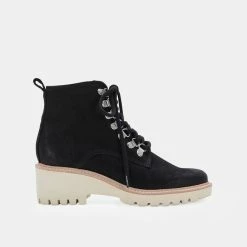 Recurate RESALE HUEY HIKER BOOTS BLACK NUBUCK - Re:vita