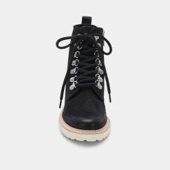 Recurate RESALE HUEY HIKER BOOTS BLACK NUBUCK - Re:vita