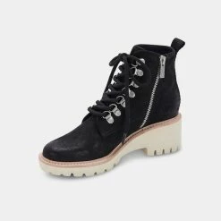 DOLCEVITA HUEY HIKER BOOTS BLACK NUBUCK