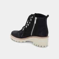 Recurate RESALE HUEY HIKER BOOTS BLACK NUBUCK - Re:vita