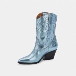 DOLCEVITA LANDEN BOOTS ELECTRIC BLUE LEATHER