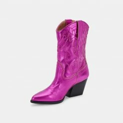 DOLCEVITA LANDEN BOOTS ELECTRIC PINK LEATHER
