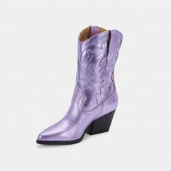 DOLCEVITA LANDEN BOOTS ELECTRIC VIOLET LEATHER
