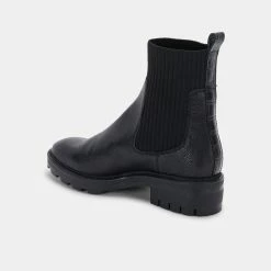 Recurate RESALE LINZA BOOTS BLACK LEATHER - Re:vita