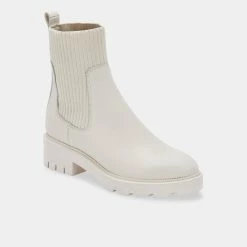 DOLCEVITA LINZA BOOTS IVORY LEATHER