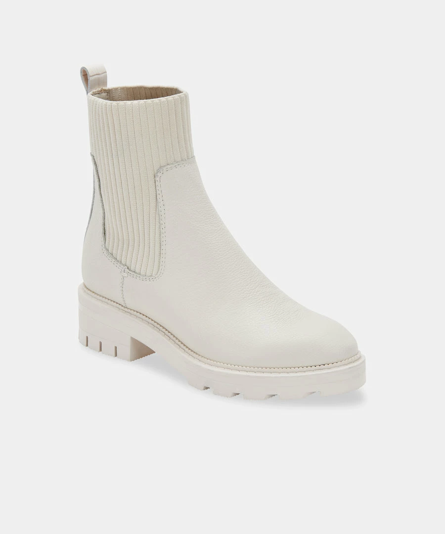 DOLCEVITA LINZA BOOTS IVORY LEATHER