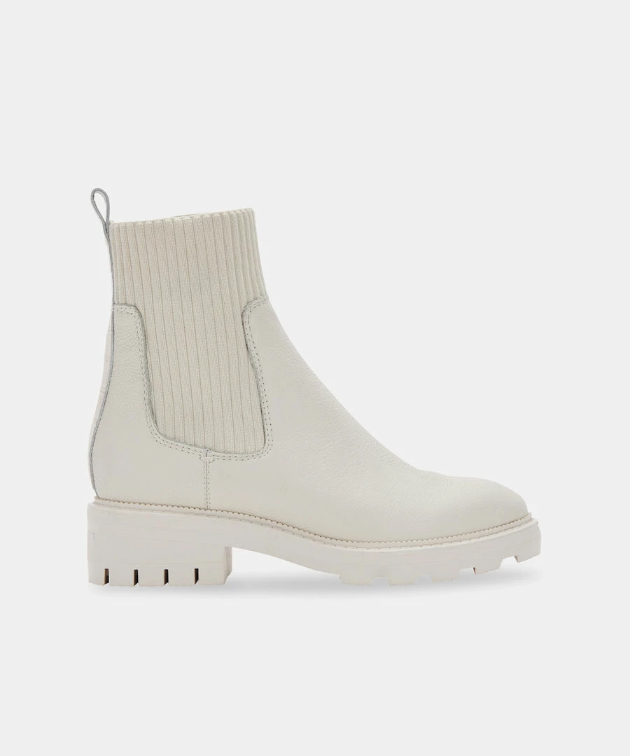 DOLCEVITA LINZA BOOTS IVORY LEATHER