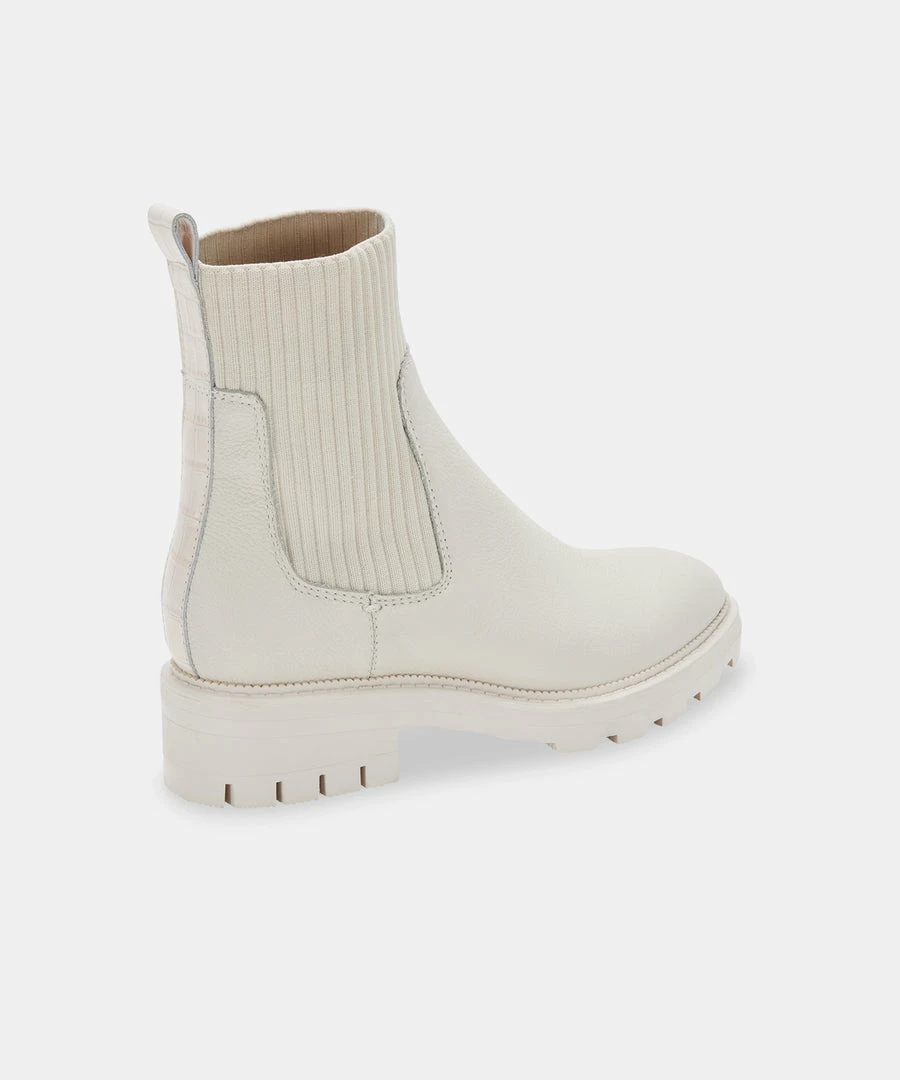 DOLCEVITA LINZA BOOTS IVORY LEATHER