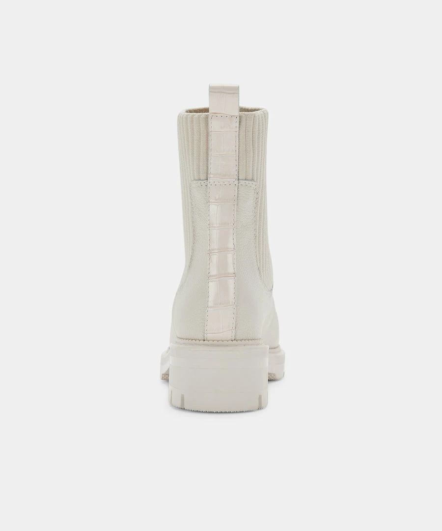 DOLCEVITA LINZA BOOTS IVORY LEATHER