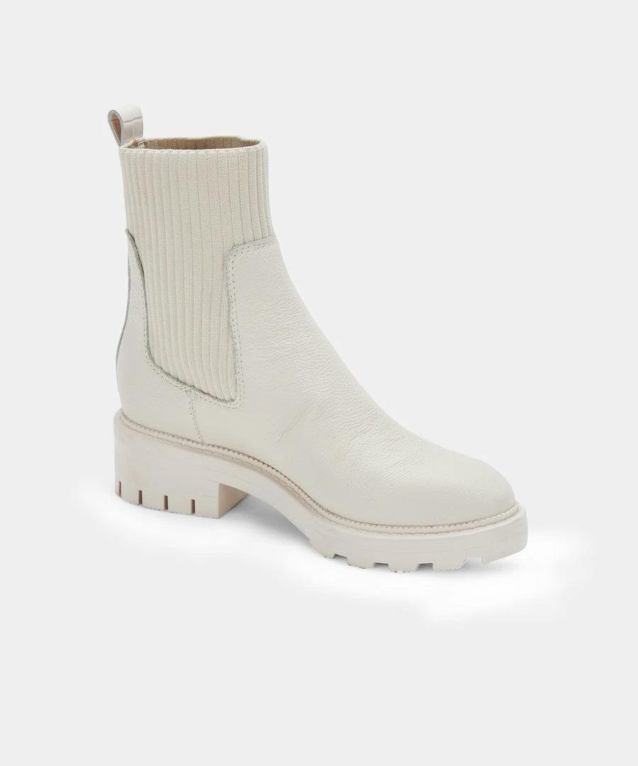 DOLCEVITA LINZA BOOTS IVORY LEATHER