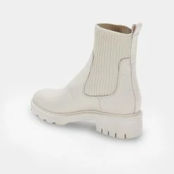 DOLCEVITA LINZA BOOTS IVORY LEATHER