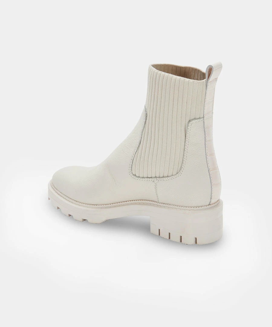 DOLCEVITA LINZA BOOTS IVORY LEATHER