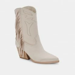 DOLCEVITA LIONA BOOTS IN IVORY LEATHER