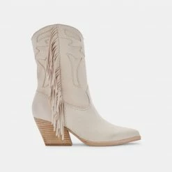 DOLCEVITA LIONA BOOTS IN IVORY LEATHER