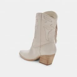 DOLCEVITA LIONA BOOTS IN IVORY LEATHER