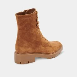 Recurate LOTTIE BOOTS SADDLE SUEDE - Re:vita RESALE