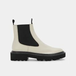 DOLCEVITA MOANA BOOTS IVORY LEATHER