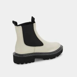 DOLCEVITA MOANA BOOTS IVORY LEATHER