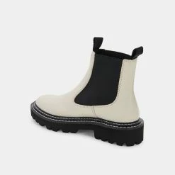 DOLCEVITA MOANA BOOTS IVORY LEATHER
