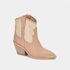 DOLCEVITA NASHE BOOTIES TAN NUBUCK