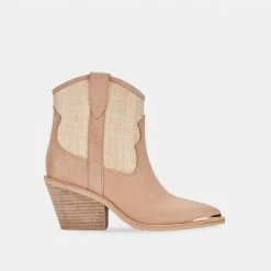 DOLCEVITA NASHE BOOTIES TAN NUBUCK