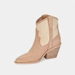 DOLCEVITA NASHE BOOTIES TAN NUBUCK