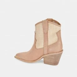 DOLCEVITA NASHE BOOTIES TAN NUBUCK