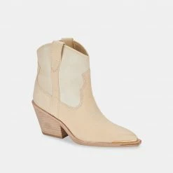 DOLCEVITA NASHE BOOTIES VANILLA NUBUCK