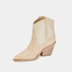 DOLCEVITA NASHE BOOTIES VANILLA NUBUCK