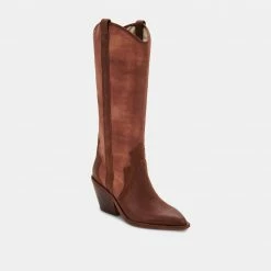DOLCEVITA NAVENE BOOTS CHOCOLATE LEATHER