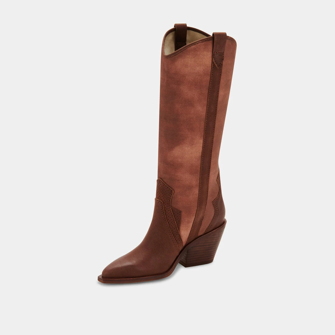 DOLCEVITA NAVENE BOOTS CHOCOLATE LEATHER