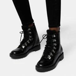 DOLCEVITA PUCK BOOTIES NOIR CROCO PRINT STELLA