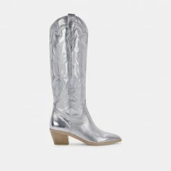 DOLCEVITA SHIREN BOOTS SILVER METALLIC SUEDE