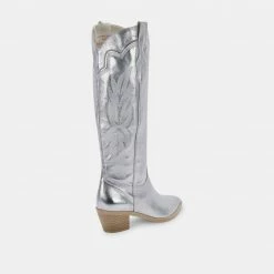 DOLCEVITA SHIREN BOOTS SILVER METALLIC SUEDE
