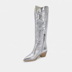 DOLCEVITA SHIREN BOOTS SILVER METALLIC SUEDE