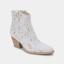 DOLCEVITA SILMA BOOTIES IN GOLD MULTI CALF HAIR