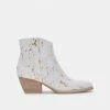 DOLCEVITA SILMA BOOTIES IN GOLD MULTI CALF HAIR