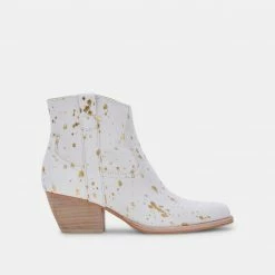 DOLCEVITA SILMA BOOTIES IN GOLD MULTI CALF HAIR
