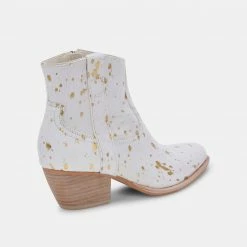 DOLCEVITA SILMA BOOTIES IN GOLD MULTI CALF HAIR