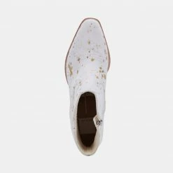 DOLCEVITA SILMA BOOTIES IN GOLD MULTI CALF HAIR