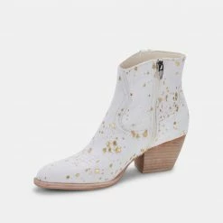 DOLCEVITA SILMA BOOTIES IN GOLD MULTI CALF HAIR