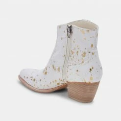 DOLCEVITA SILMA BOOTIES IN GOLD MULTI CALF HAIR