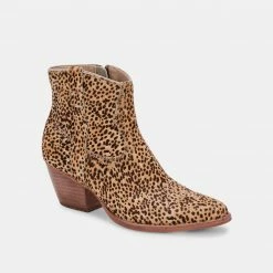 DOLCEVITA SILMA BOOTIES IN LEOPARD CALF HAIR